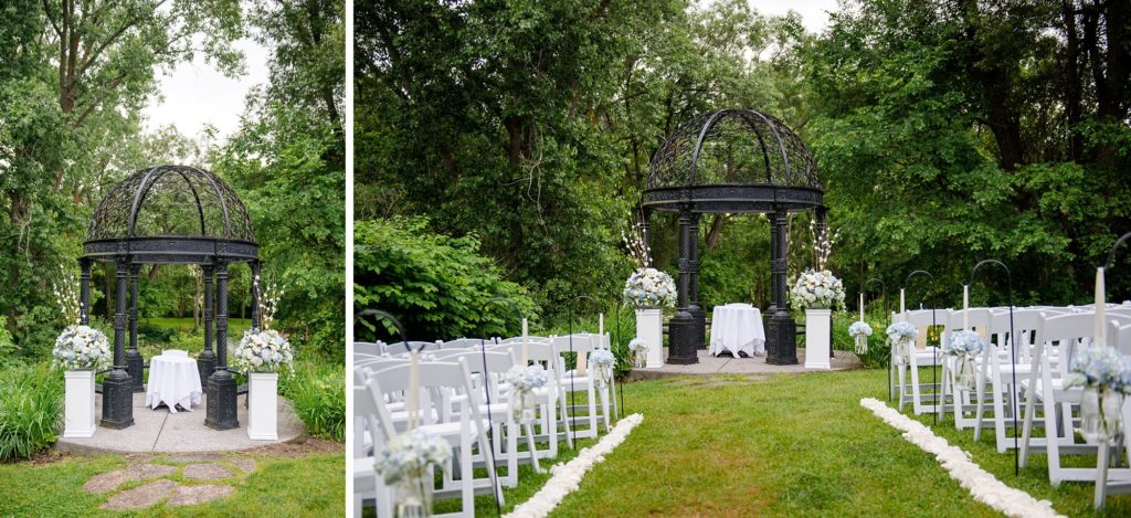 ceremony site for elm hurst inn weddings
