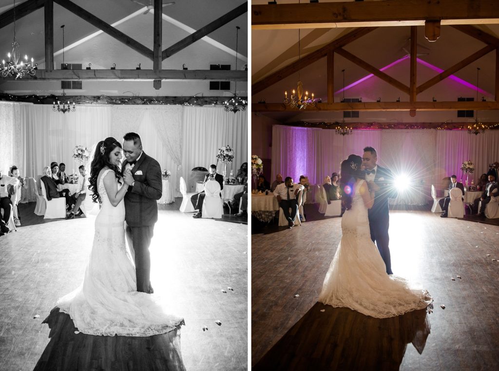 first dance at a bellamere winery wedding