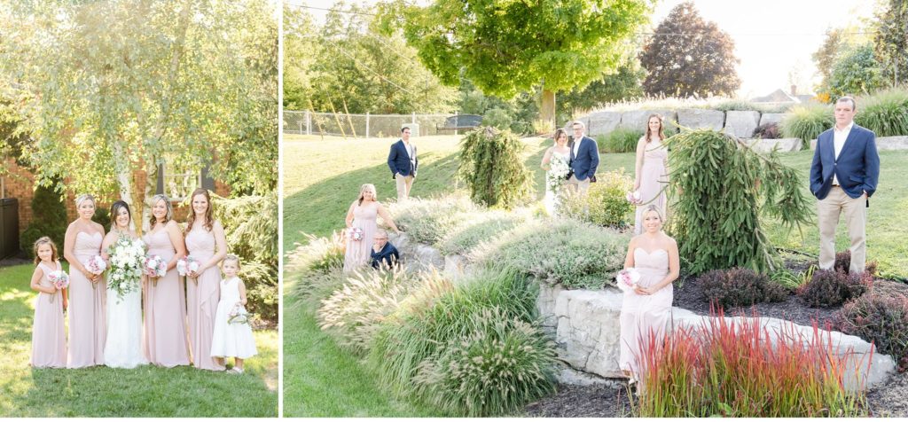 a beautiful backyard wedding at the end of summer in otterville ontario