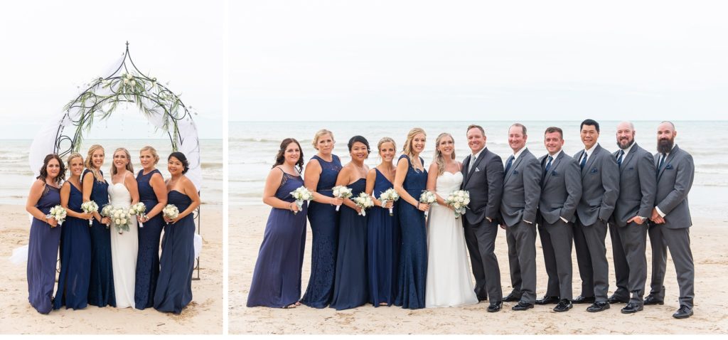 a beautiful end of summer DIY beach wedding