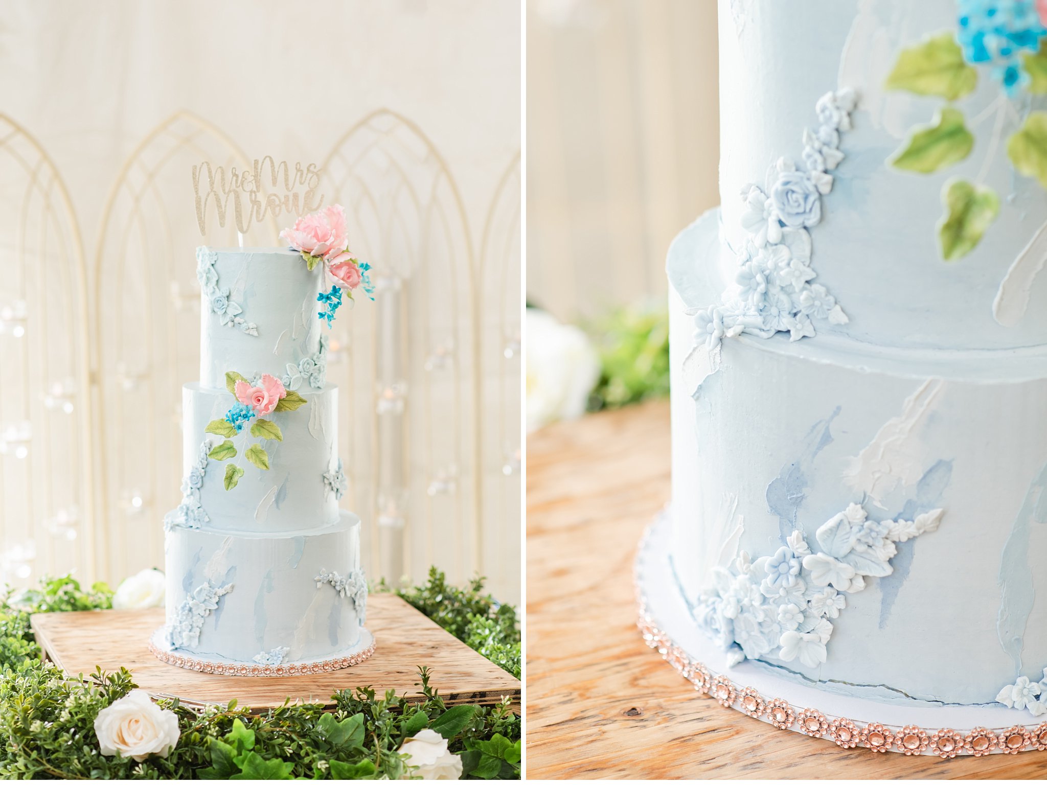 blue wedding cake by cake-ish by london ontario wedding photographer life is beautiful photography