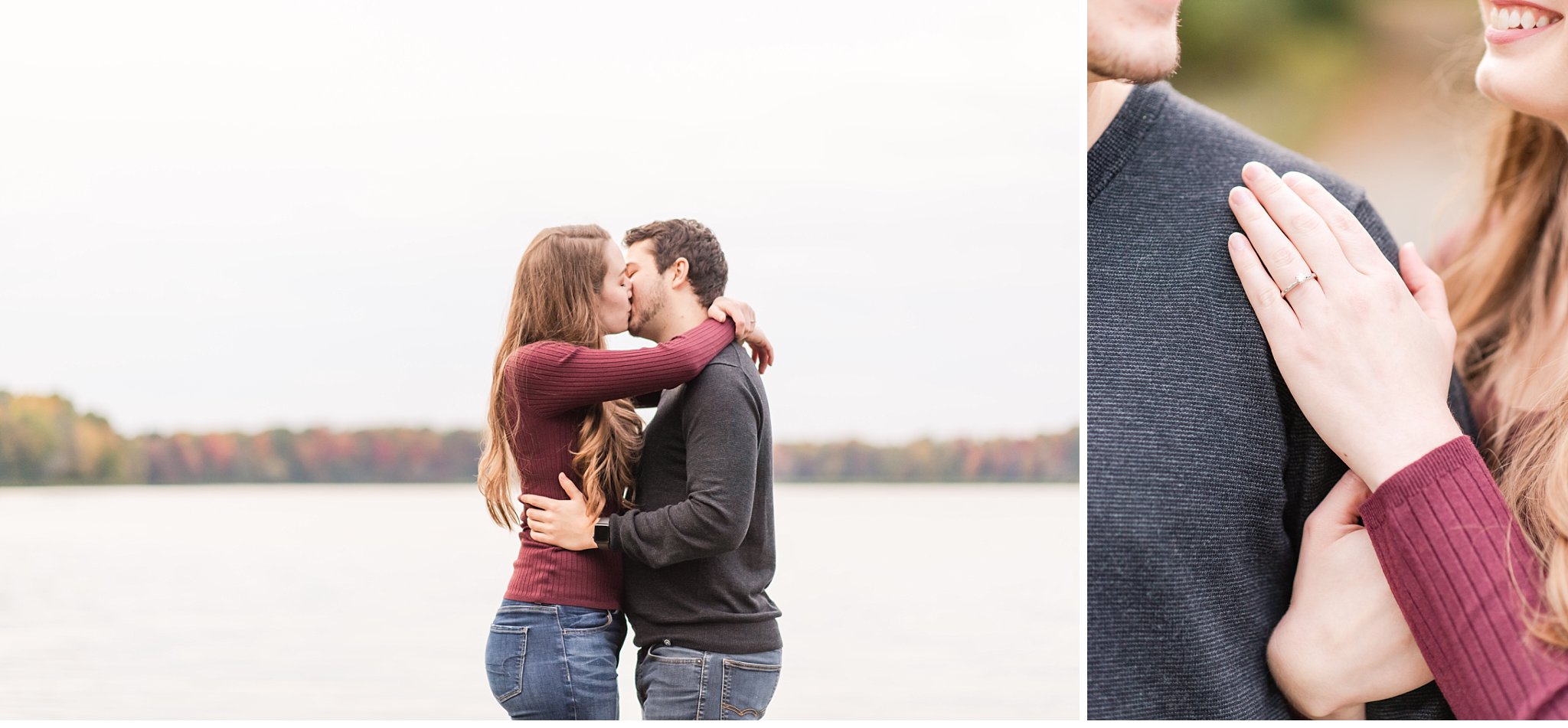 fall engagement photos at fanshawe conservation area