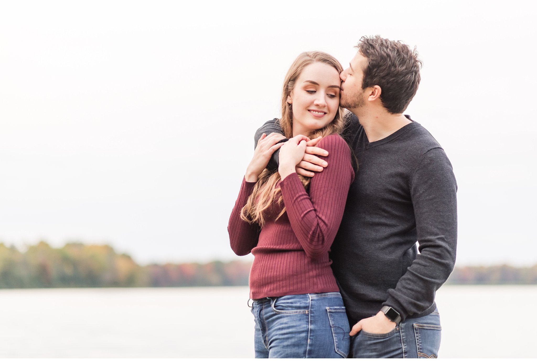 fall engagement photos at fanshawe conservation area