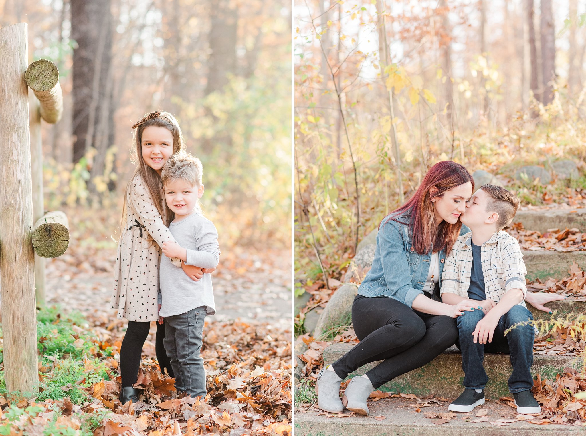 family photos in springbank park; family photos in the fall