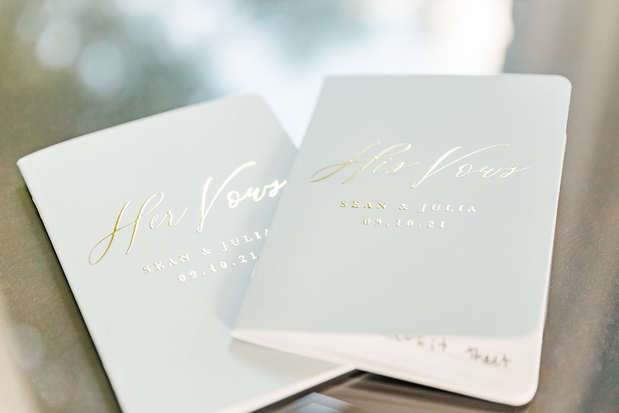 paper notebooks for wedding vows